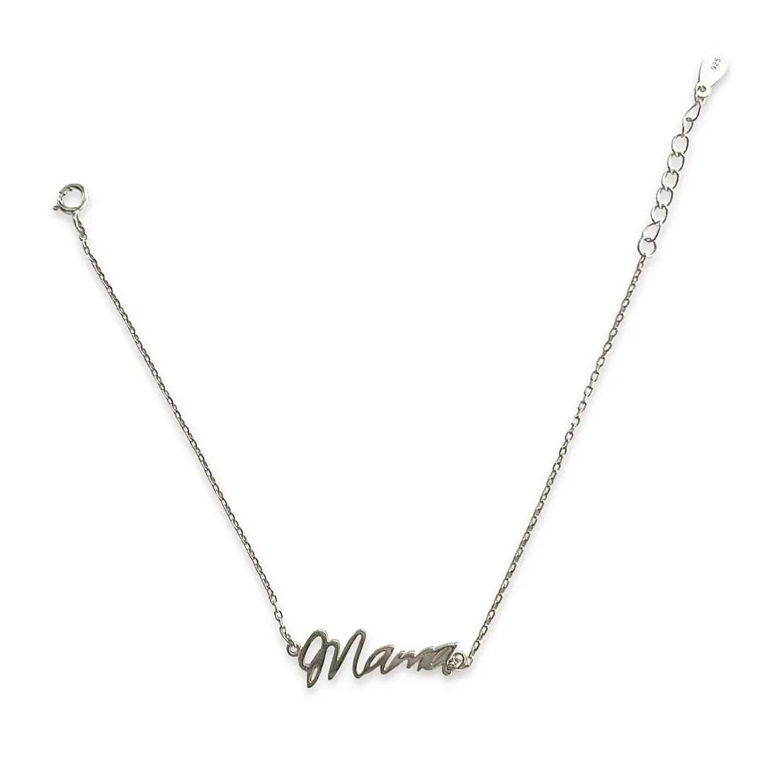 Mama Cursive Script Bracelet