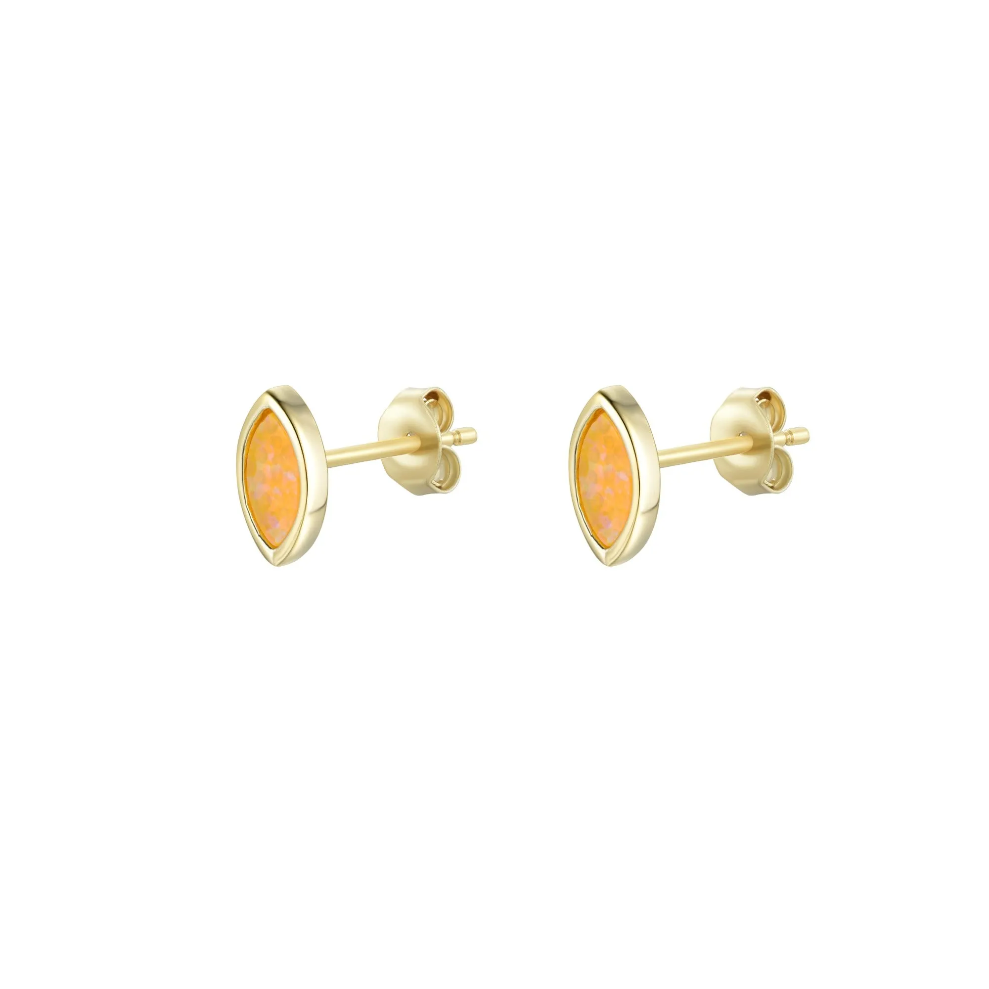 Marquise Opal Stud Earrings