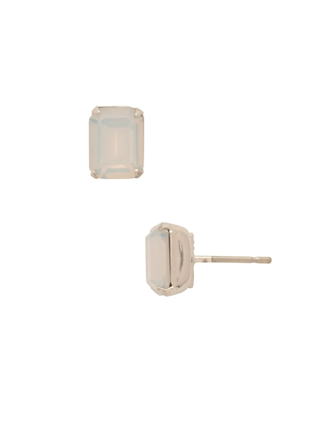 Mini Emerald Cut Stud Earrings - EBY42RHWO