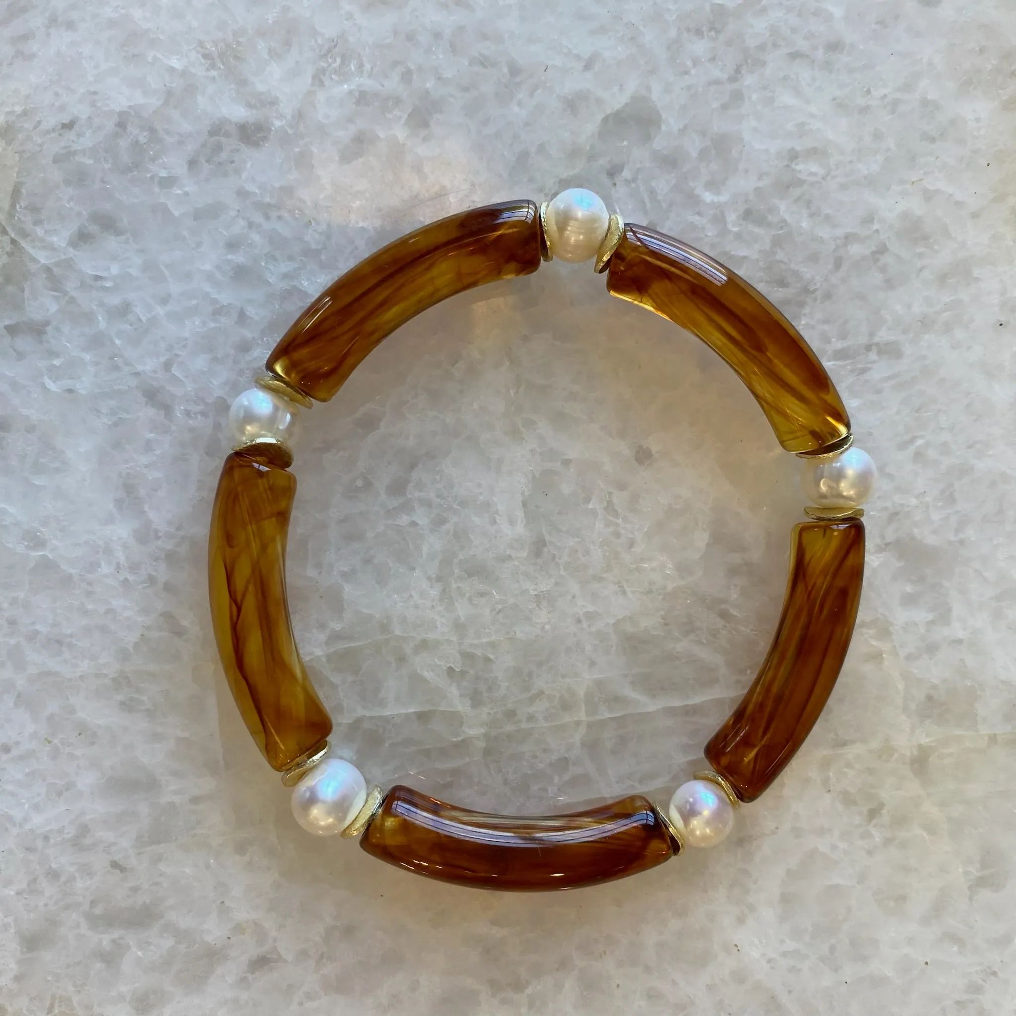 Mini Mac Bracelet with Pearls