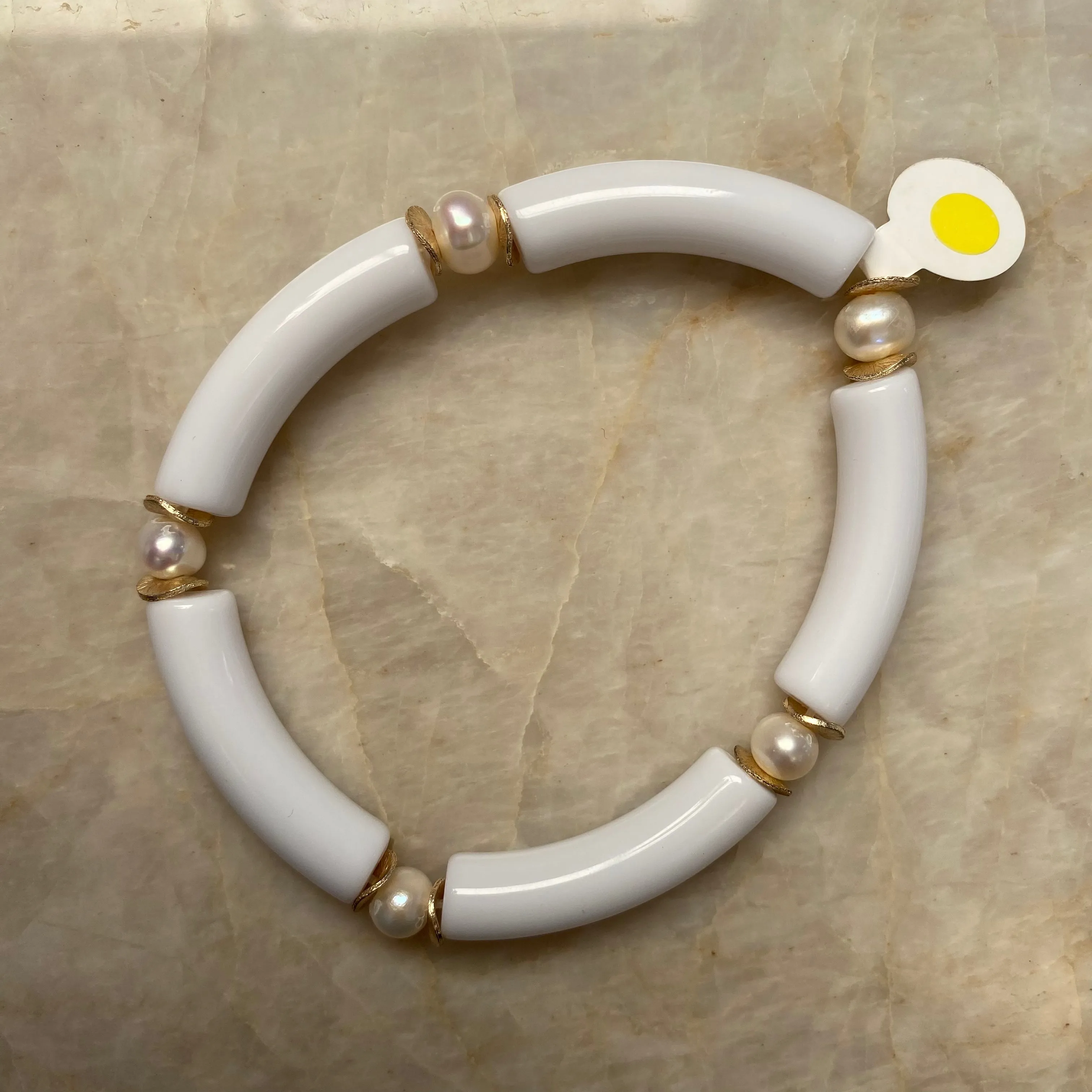 Mini Mac Bracelet with Pearls