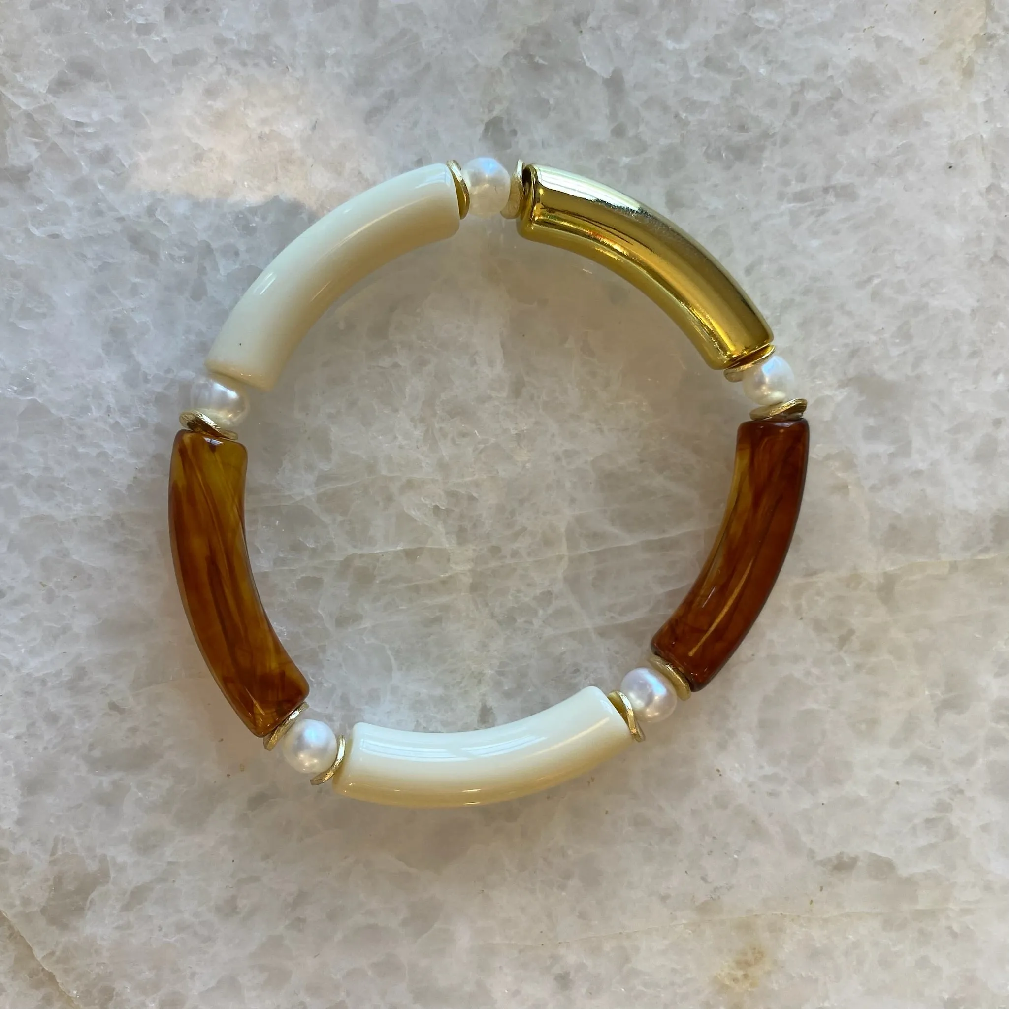 Mini Mac Bracelet with Pearls