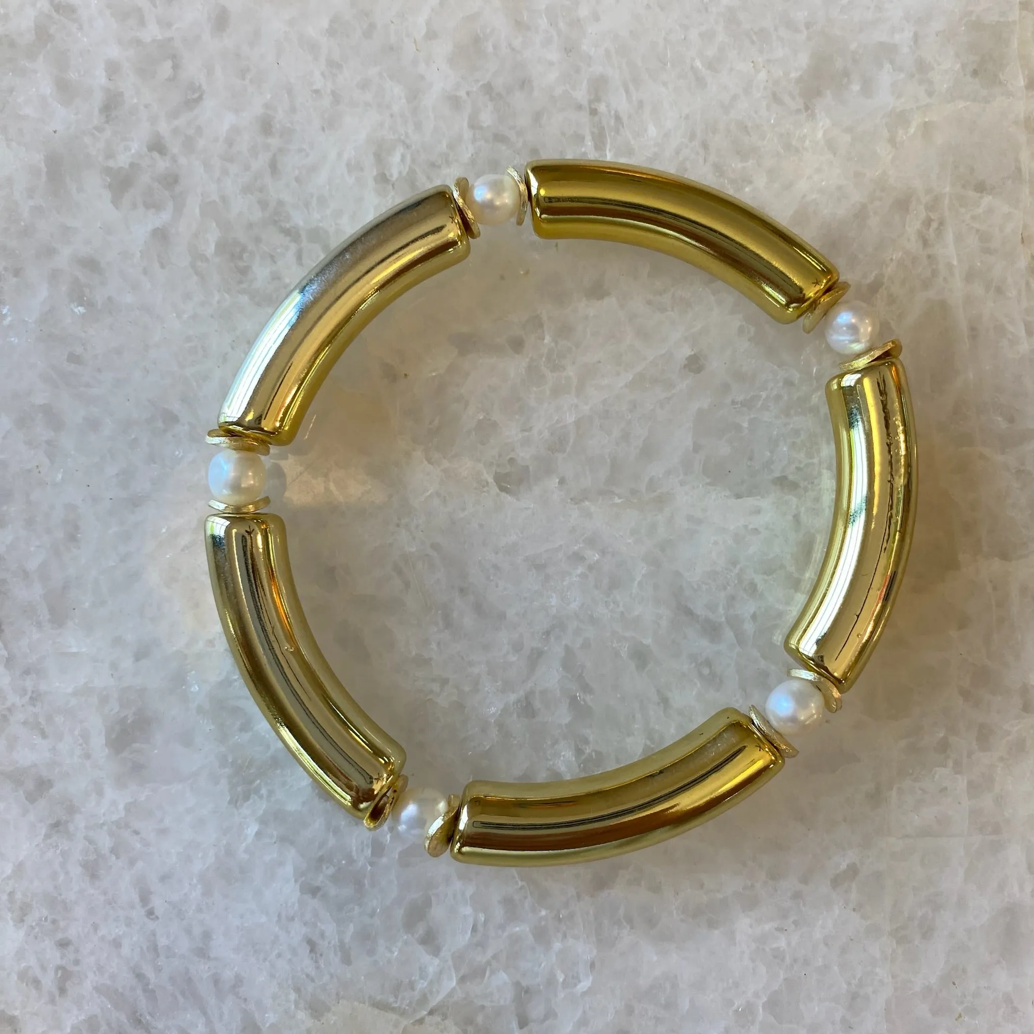 Mini Mac Bracelet with Pearls