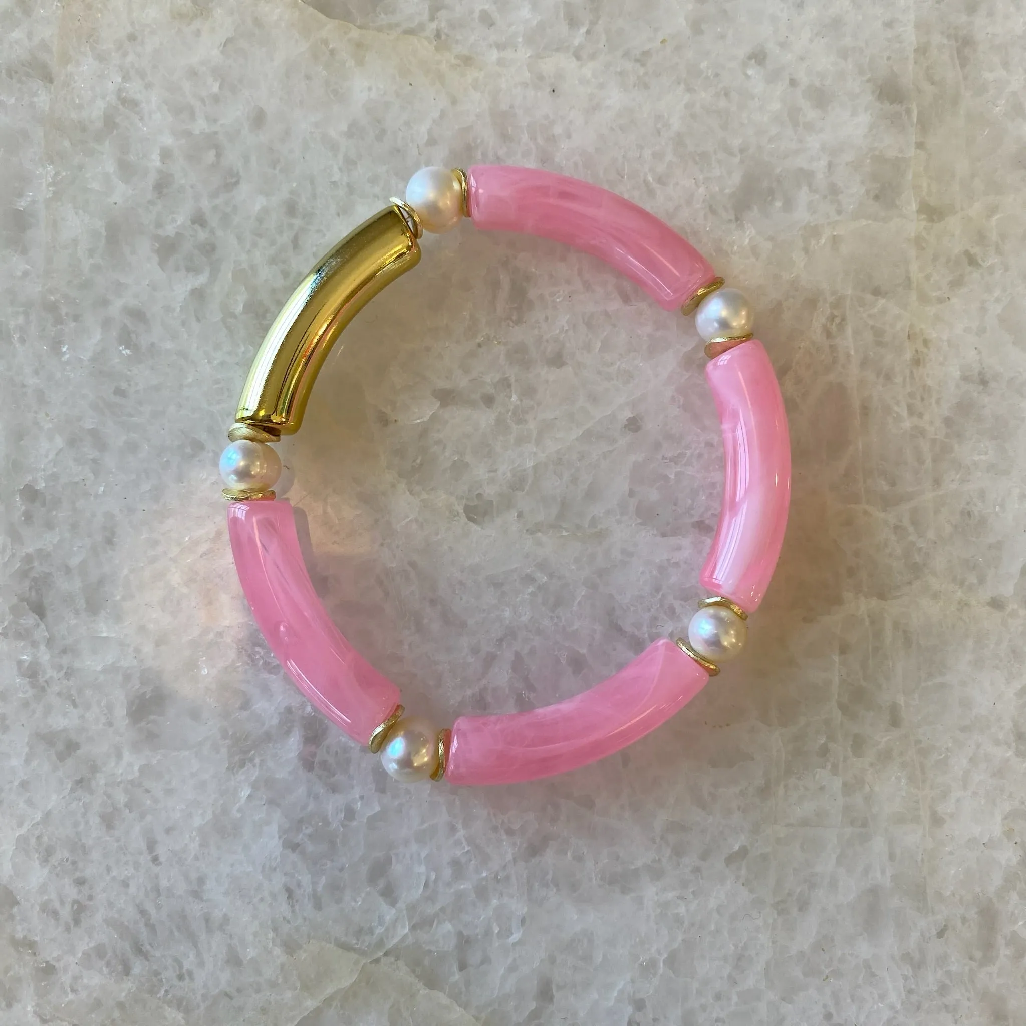 Mini Mac Bracelet with Pearls