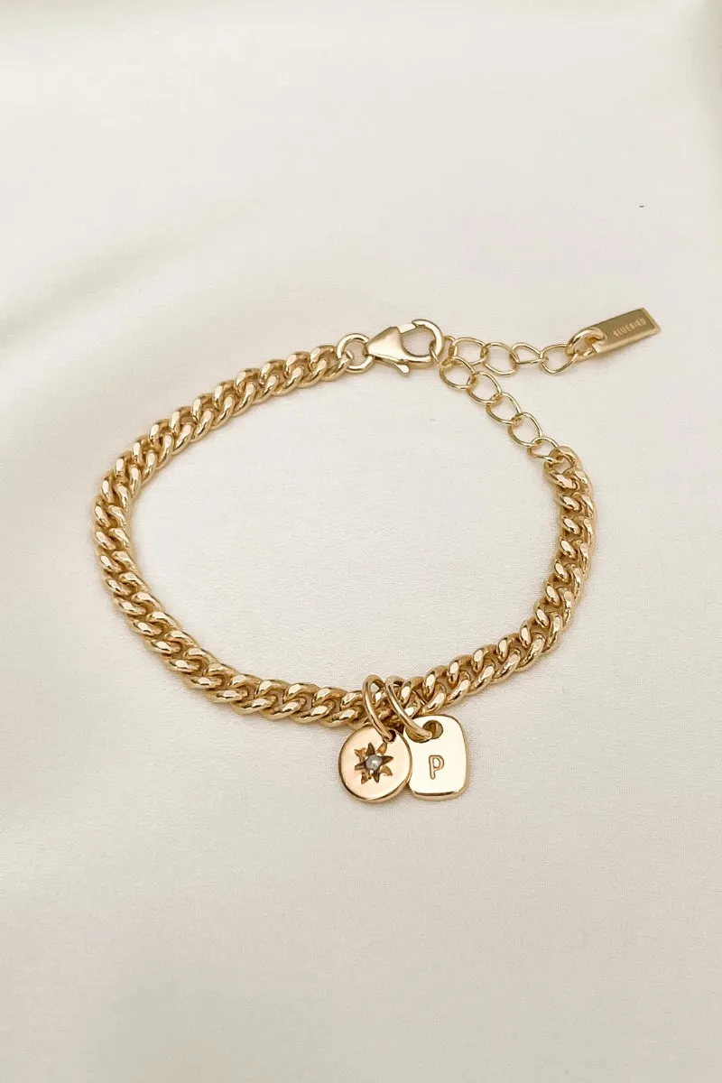 Mini Rectangular Pendant - Gold