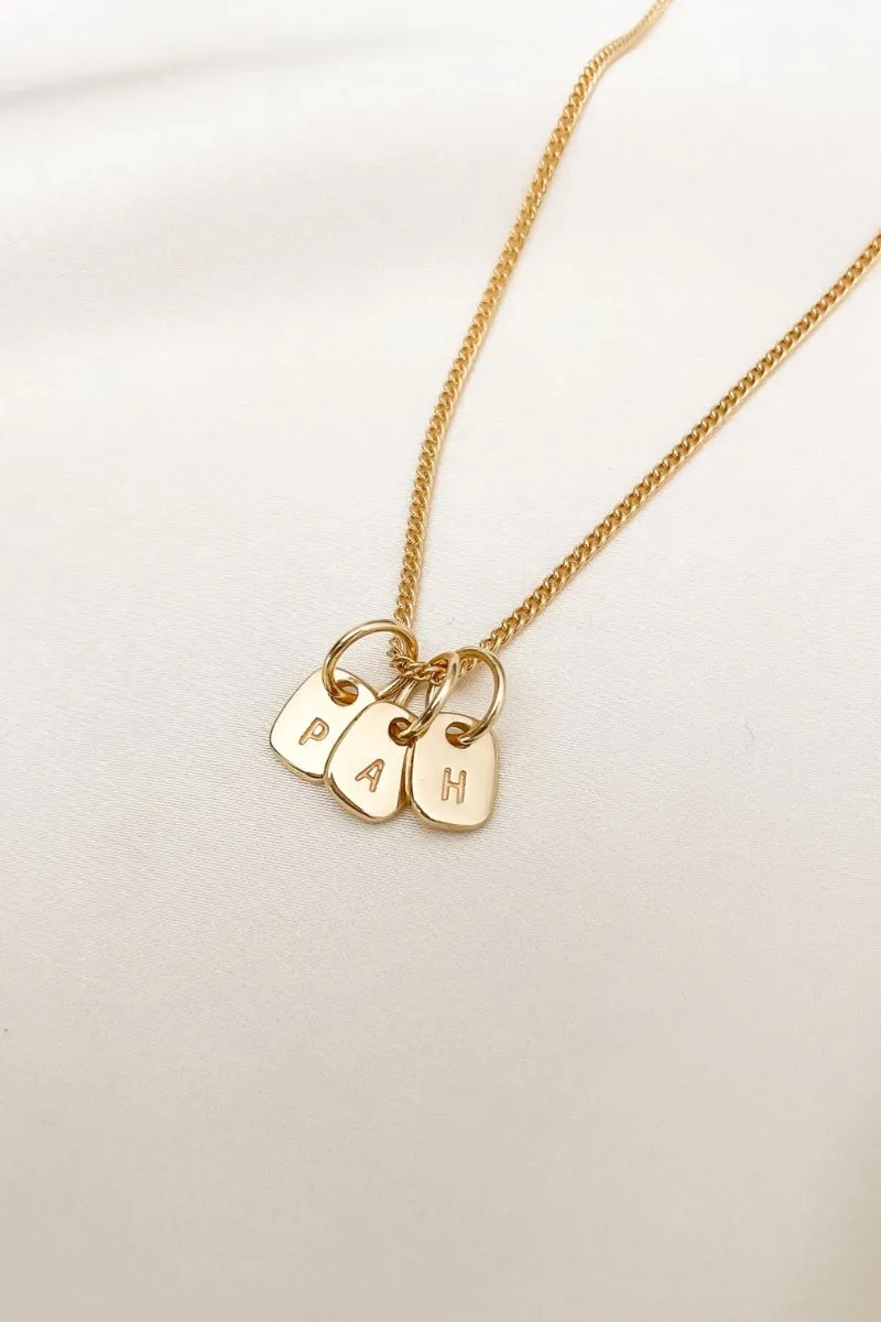 Mini Rectangular Pendant - Gold