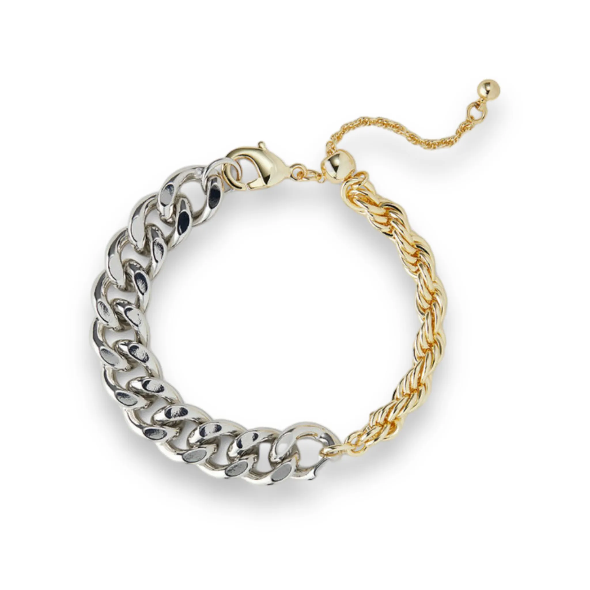 Mix Metal Bangle Bracelet
