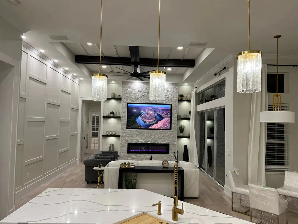 Modern Simple Small Circular Handmade Glass Pendant Light Fixture