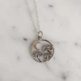 Moonlit Mushroom Necklace