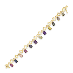 Multi-color Sapphire Estate Bracelet