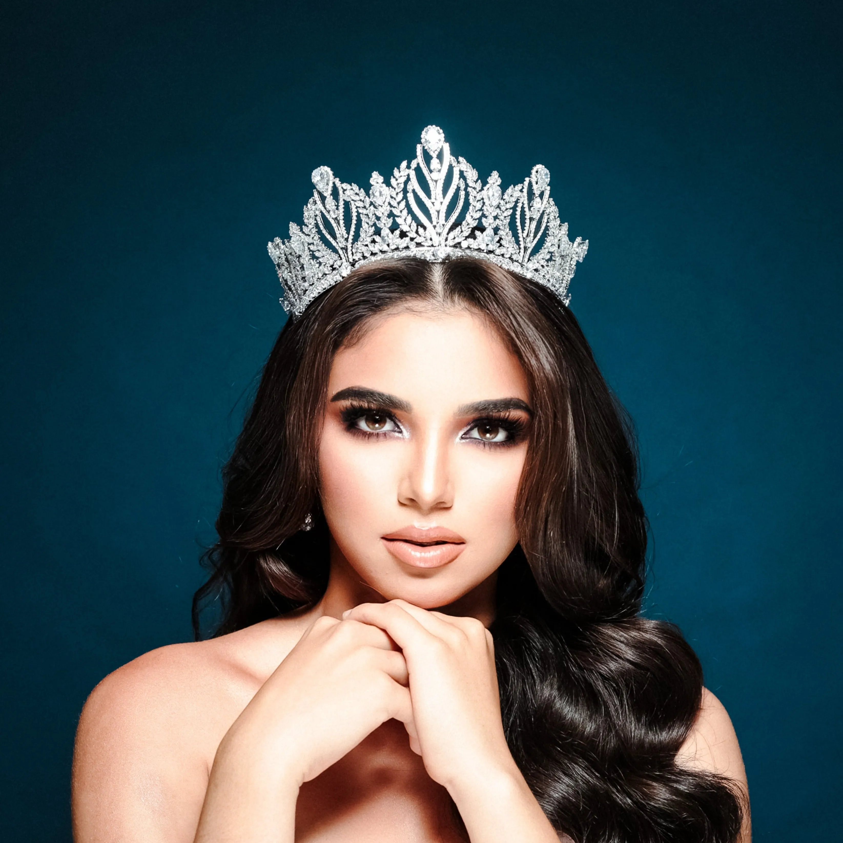 Multi-Peak Cubic Zirconia Bridal and Quinceanera Tall Tiara, Showstopper