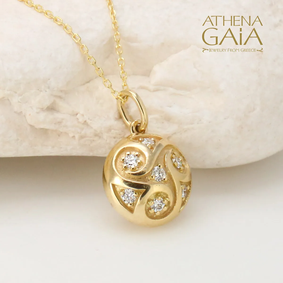 Mythical Argonaut Pendant with Necklace