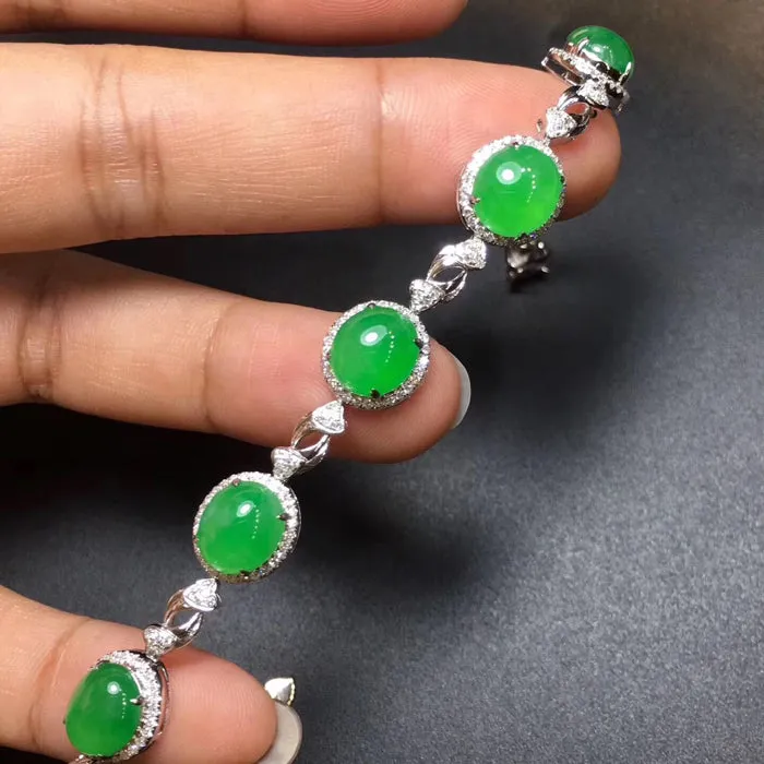 Natural Jade Bracelet Jadeite Bracelet NBT29
