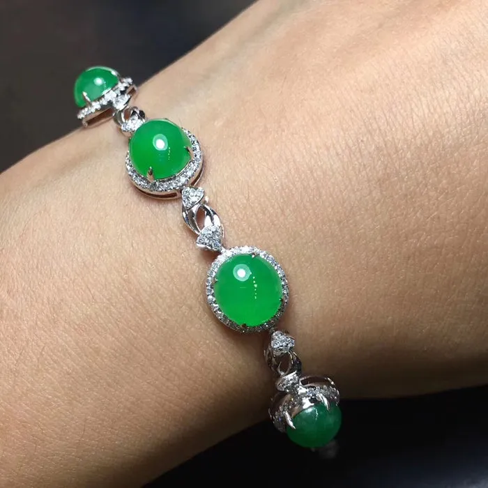Natural Jade Bracelet Jadeite Bracelet NBT29