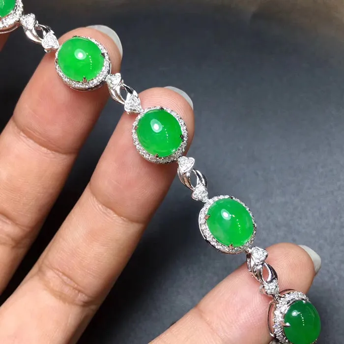Natural Jade Bracelet Jadeite Bracelet NBT29