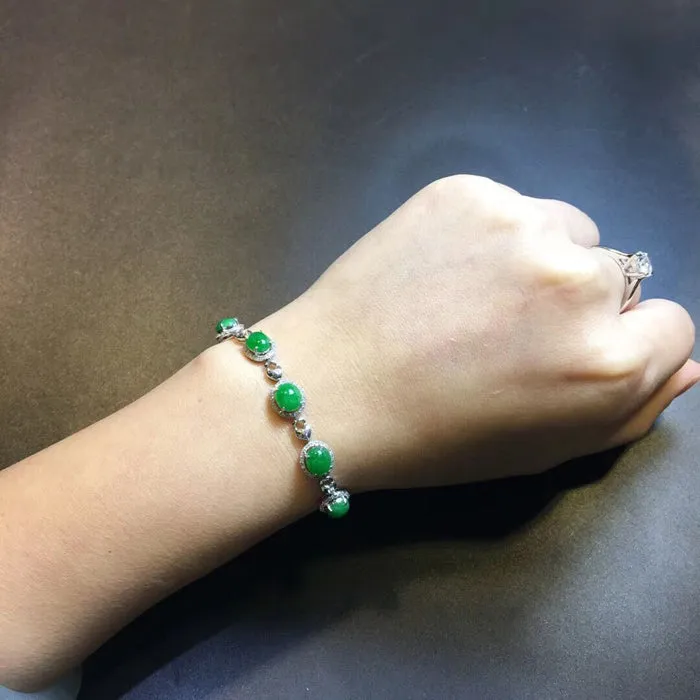Natural Jade Bracelet Jadeite Bracelet NBT88