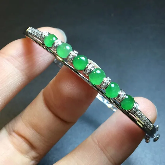 Natural Jade Bracelet Jadeite Bracelet NBT89