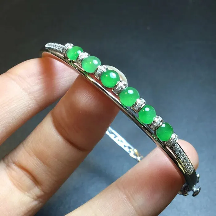 Natural Jade Bracelet Jadeite Bracelet NBT89