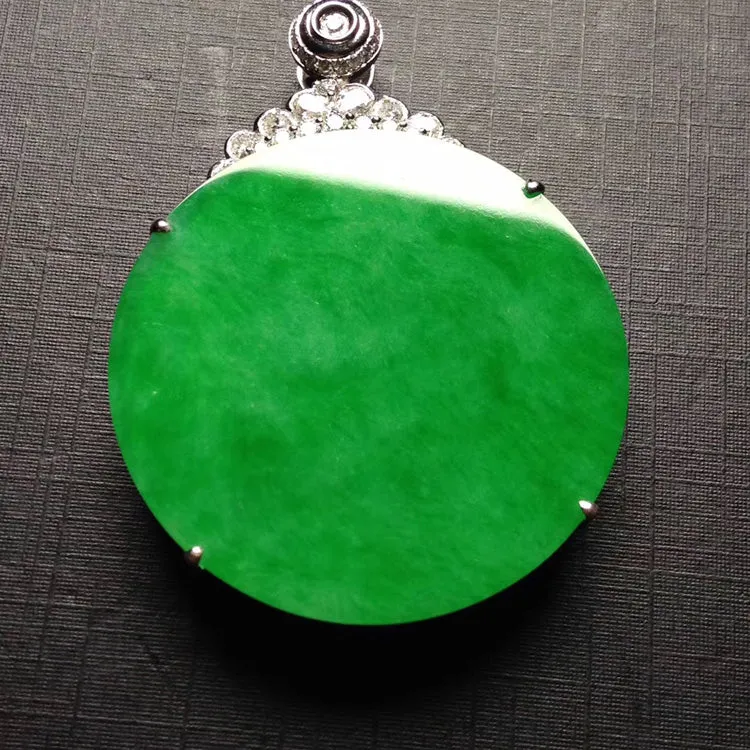 Natural Jade Pendant Jadeite Gold Pendant PT207