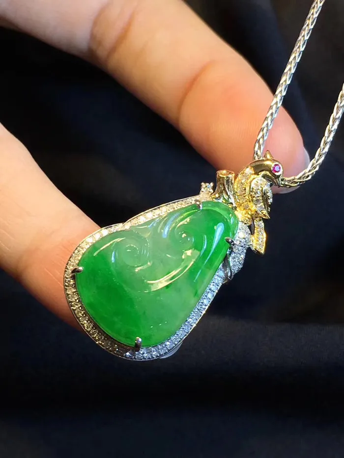 Natural Jade Pendant Jadeite Pendant NPT068