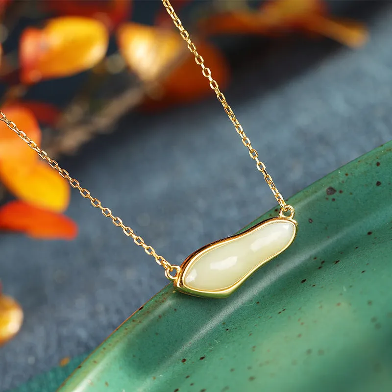 Natural Jade Pendant Nephrite Silver Pendant ZPT119
