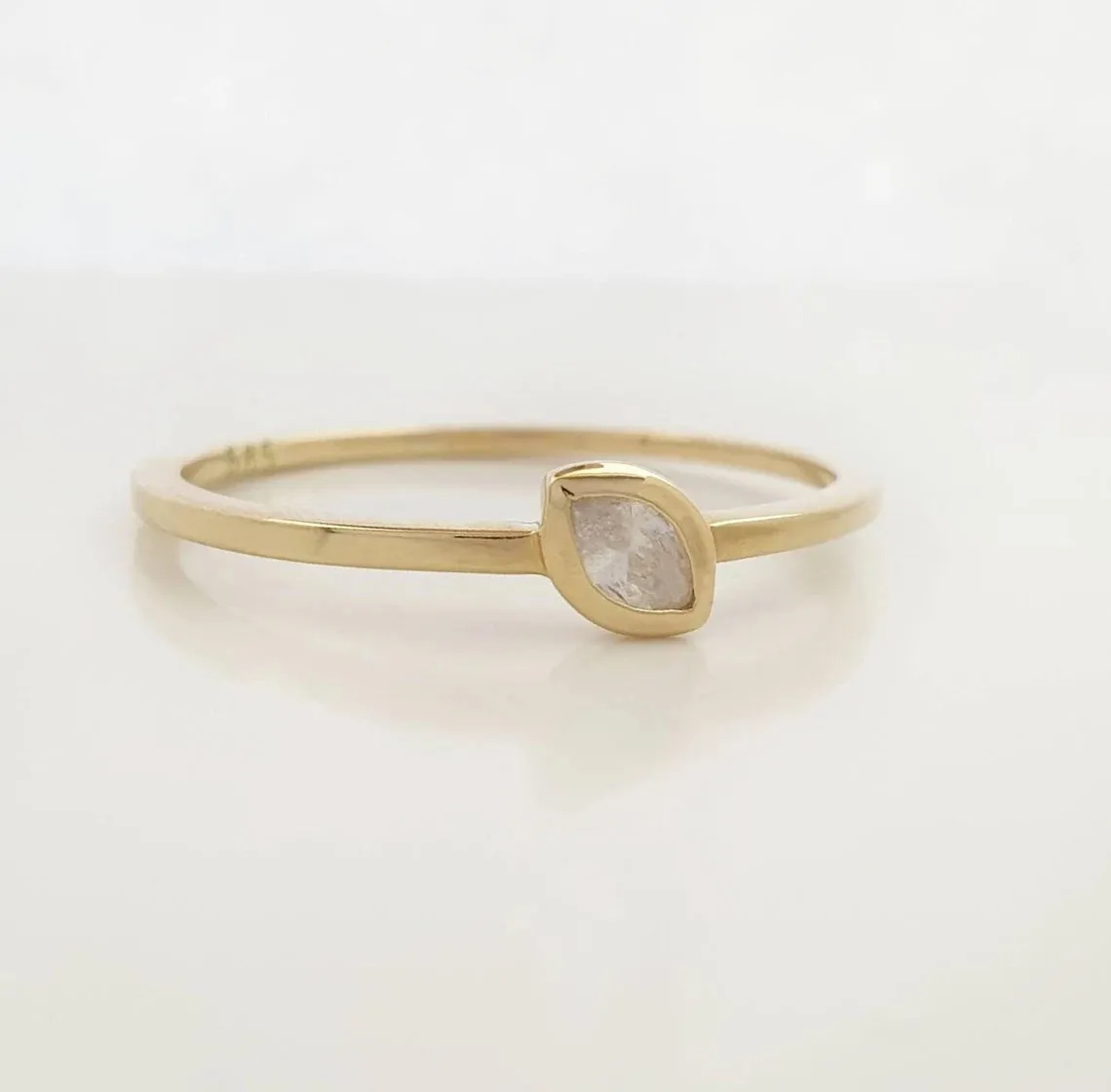 Navette Diamond Ring