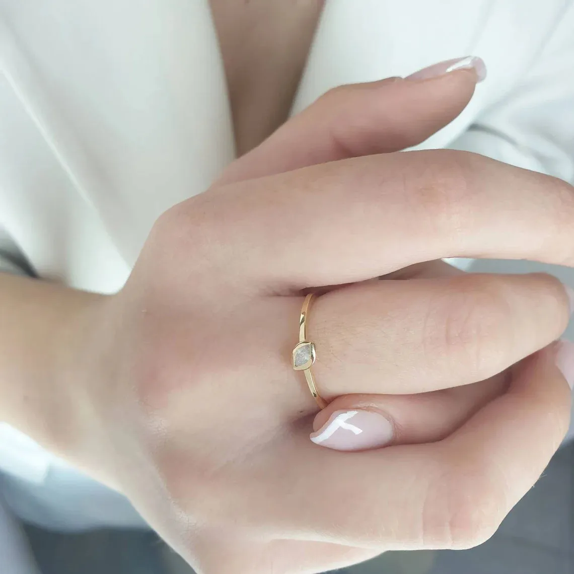 Navette Diamond Ring