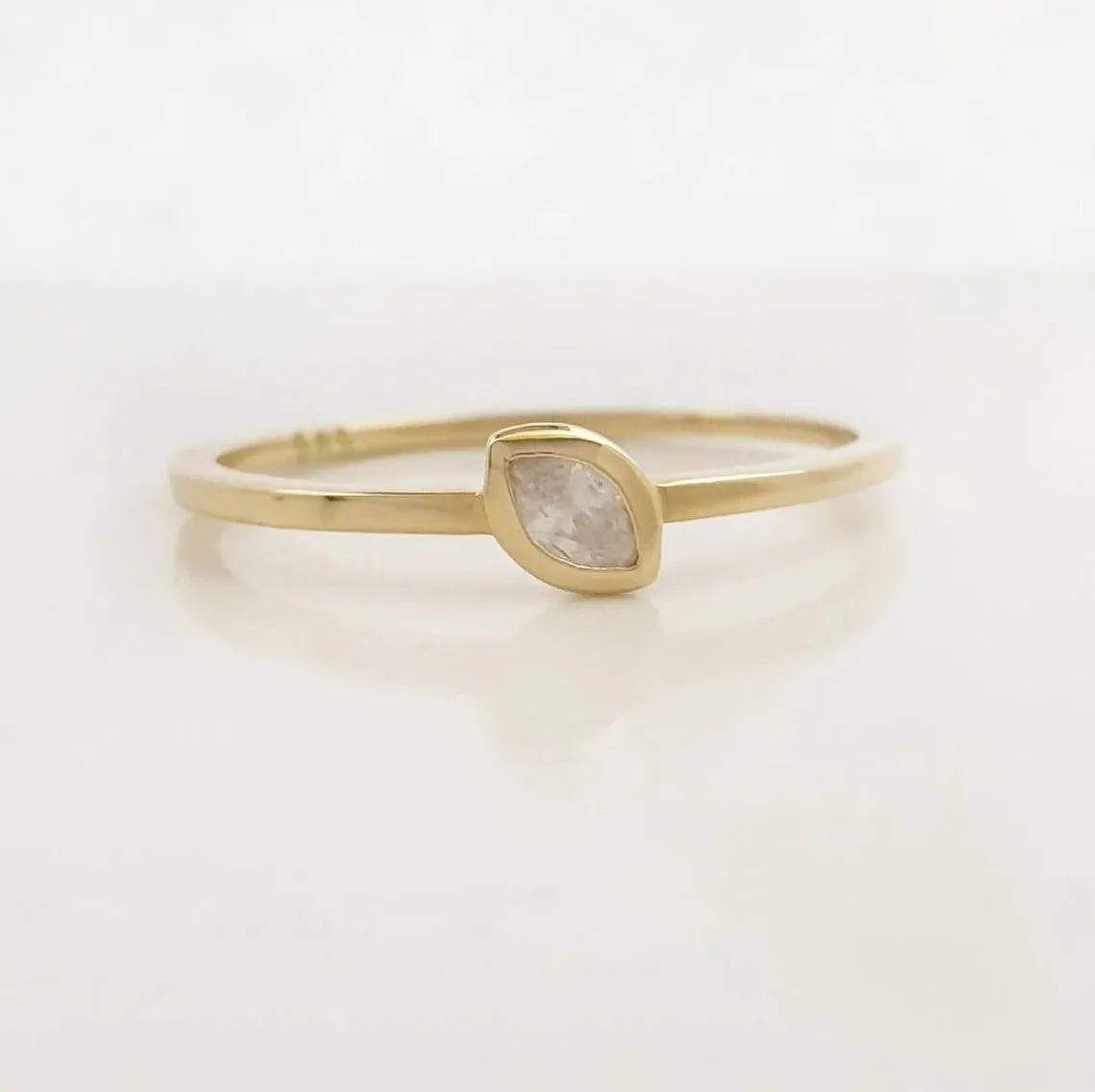 Navette Diamond Ring