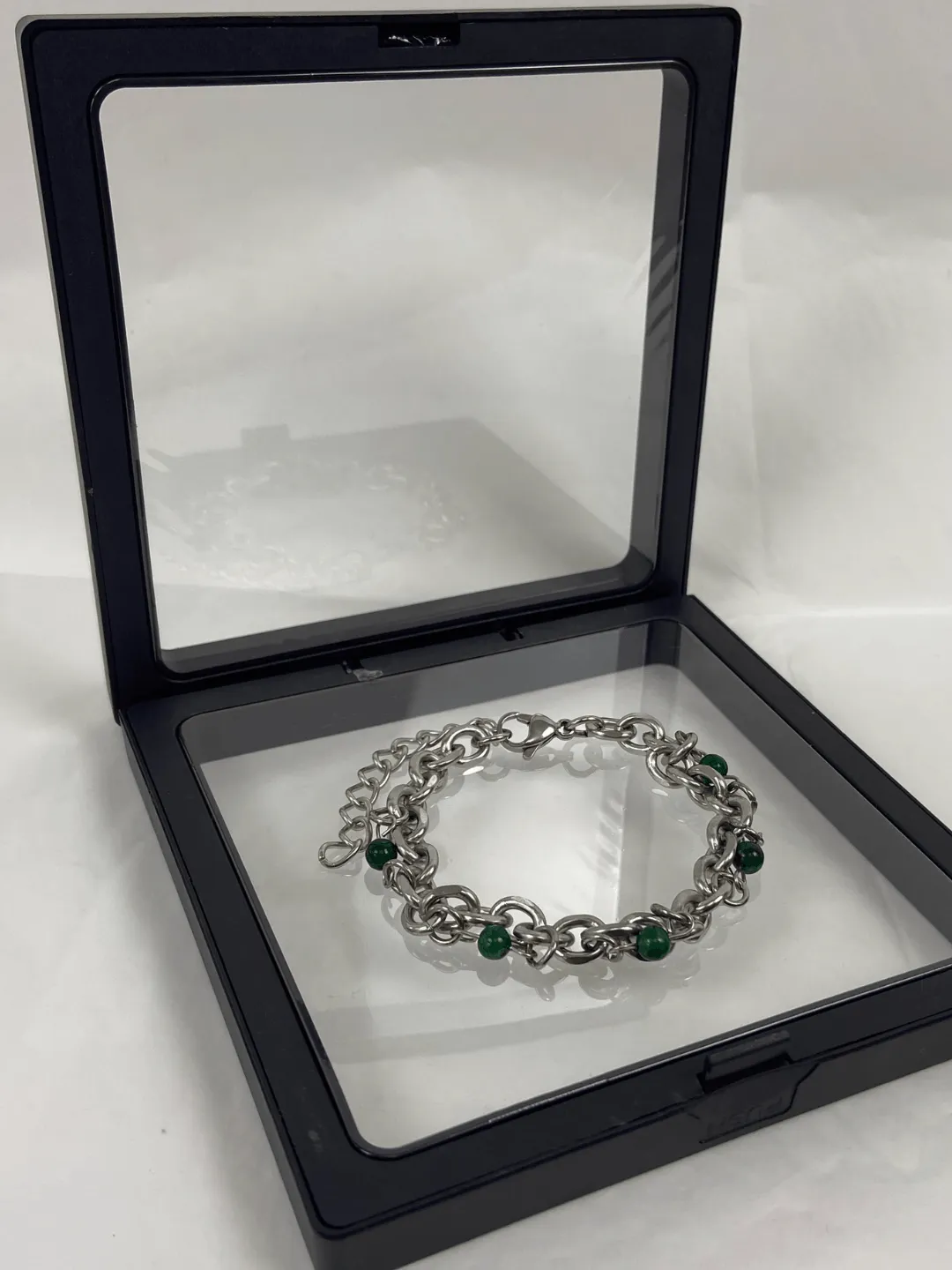 New Chinese style national style jade green bead bracelet NA740