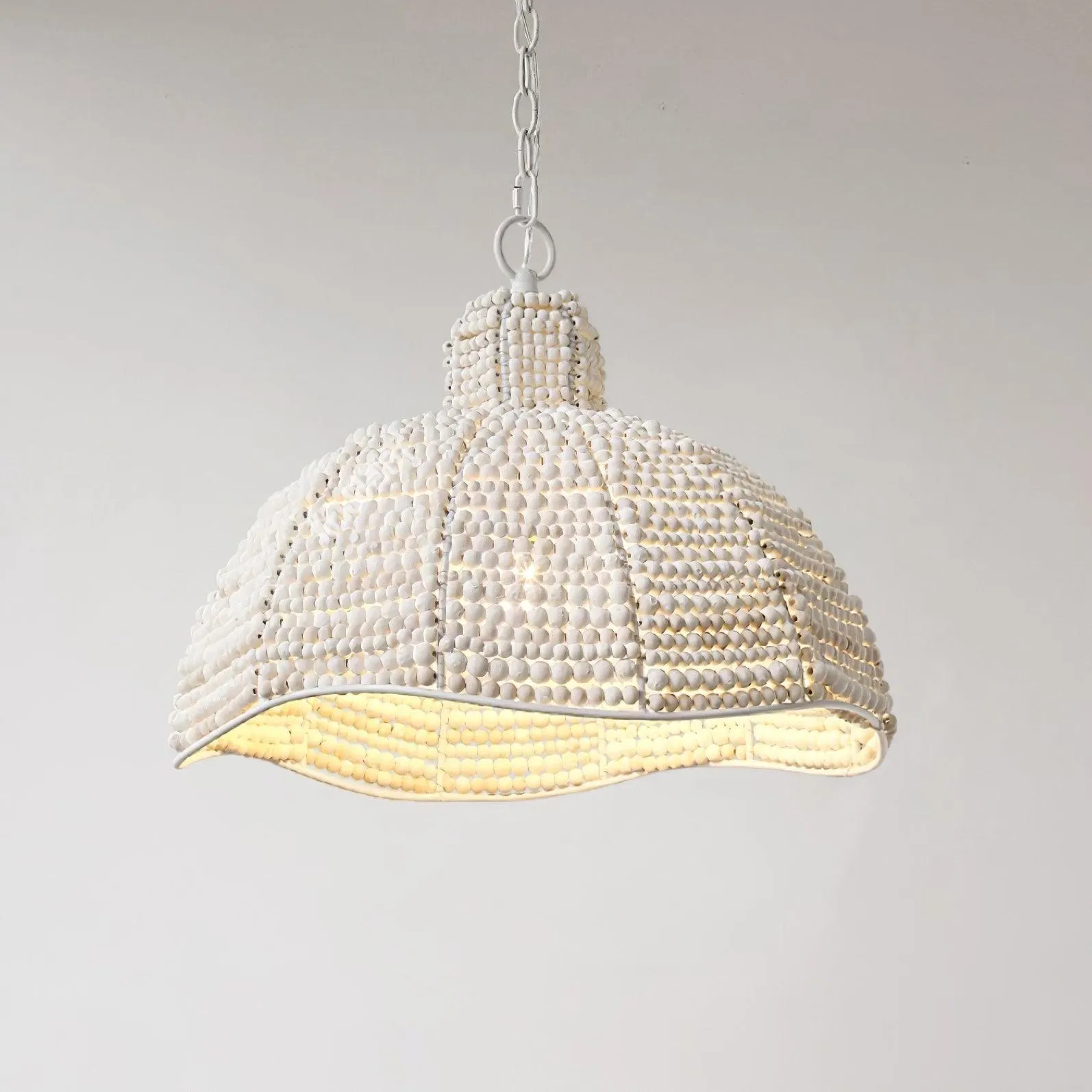 Obispo Wood Beads Pendant Lamp