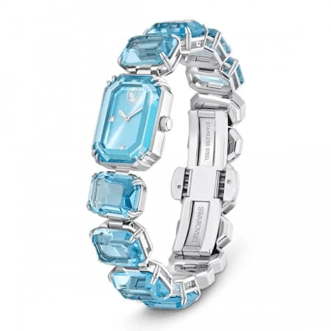Octagon Cut Blue Stainless Steel Watch 5630840