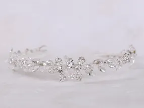 Olivia - Floral Crystal Bridal Headband