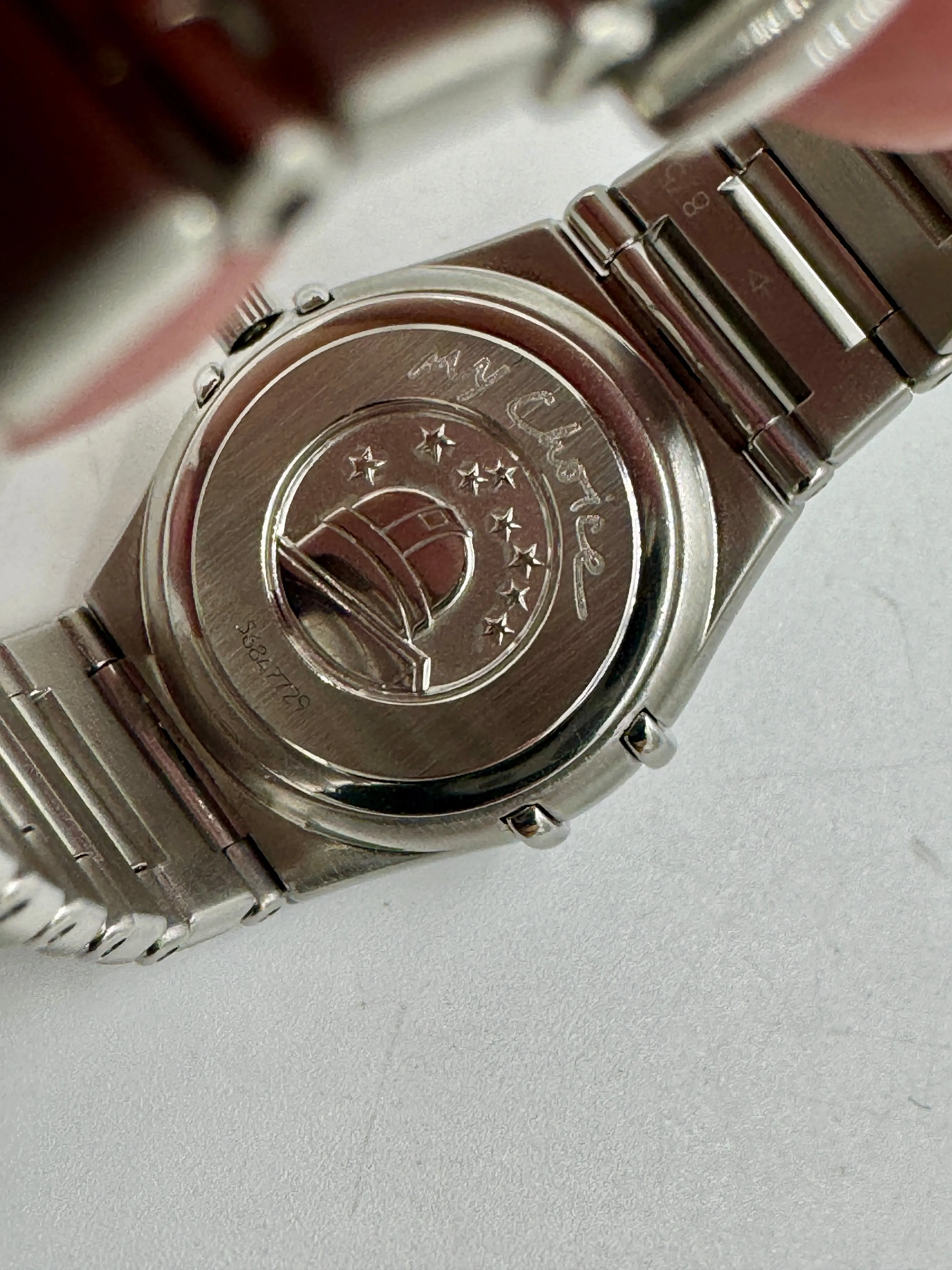 Omega Constellation Ladies Mother Of Pearl Dial Quartz Stainless Wristwatch