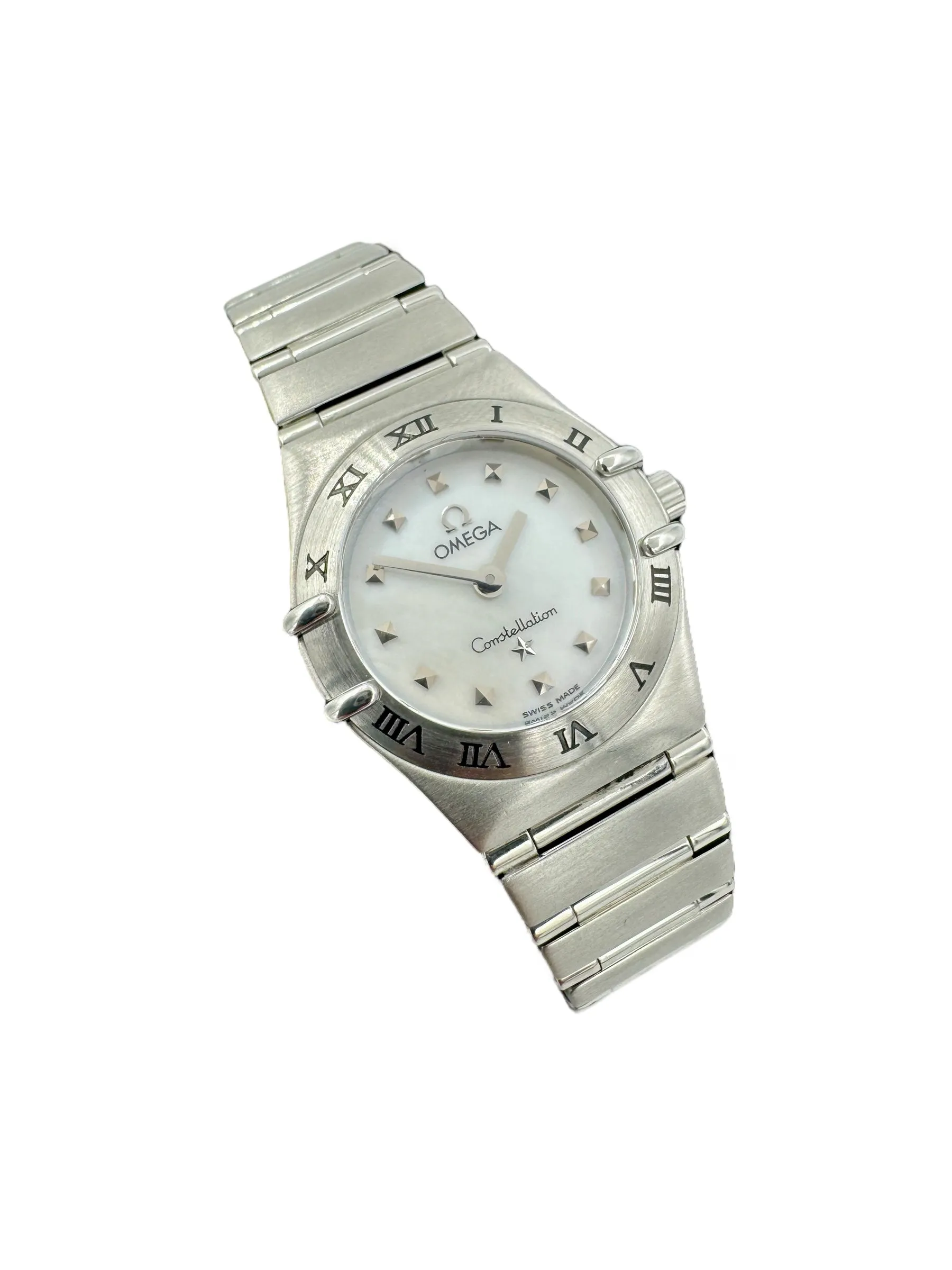 Omega Constellation Ladies Mother Of Pearl Dial Quartz Stainless Wristwatch