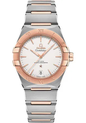 Omega Constellation OMEGA Co-Axial Master Chronometer - 36 mm Steel And Sedna Gold Case - Silvery Dial - 131.20.36.20.02.001