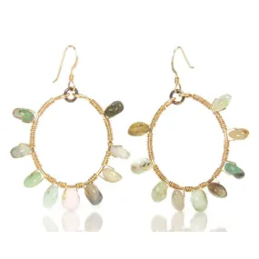 Opal Earrings with Gold Filled French Wire