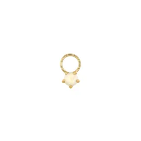 Opal Gold Earring Charm
