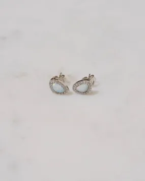Opal Silver Earrings