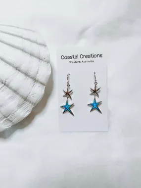 Opal Starfish Earrings (Marine Earrings)