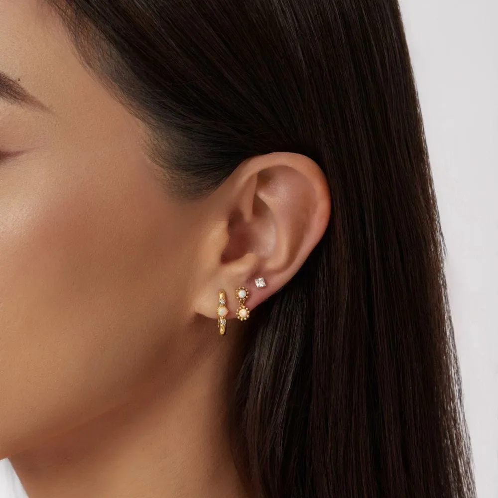 Oslo Opal Stud Earrings