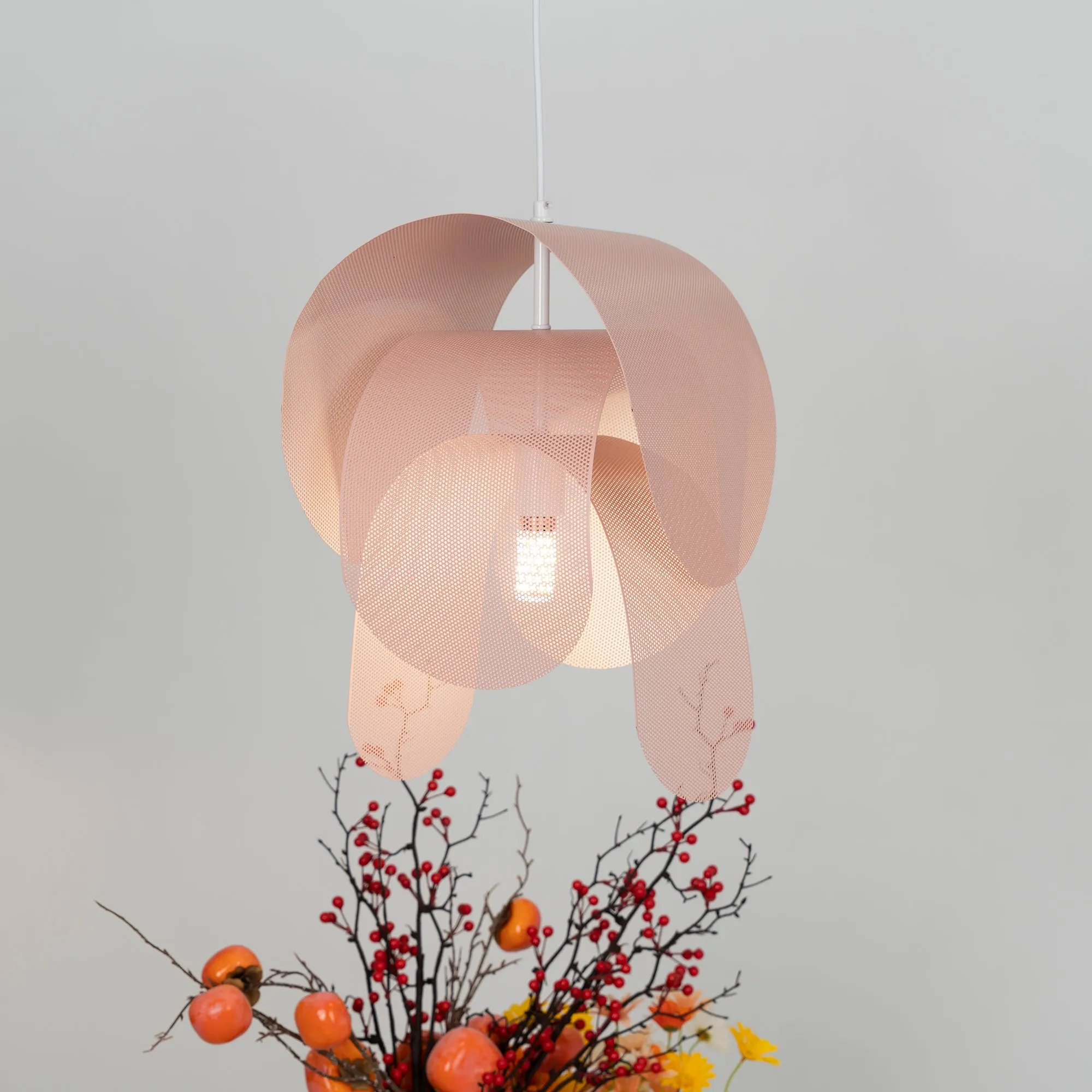 Perforated Metal Pendant Light