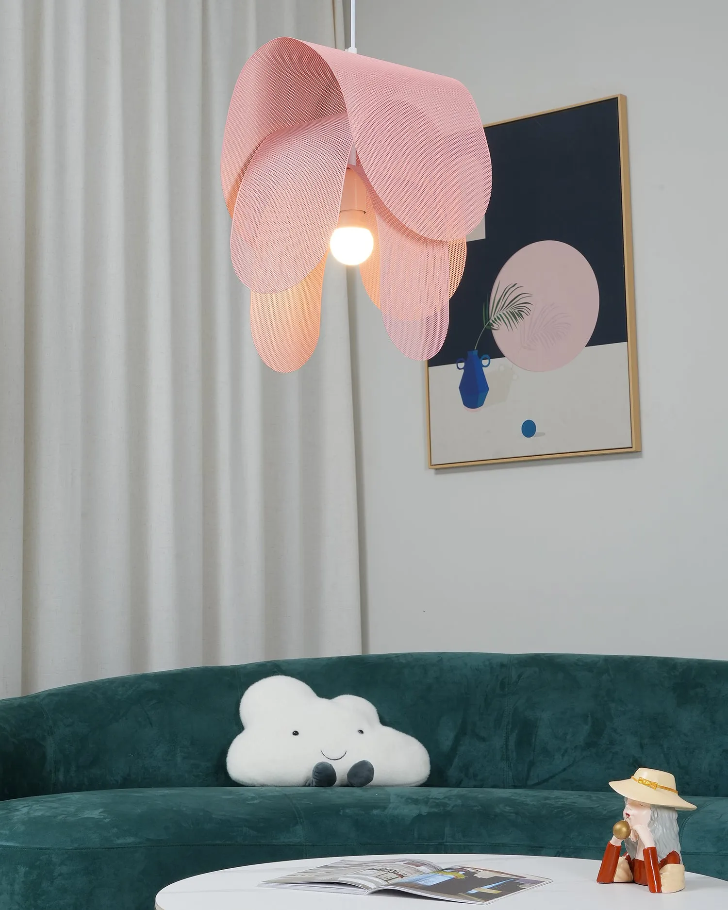 Perforated Metal Pendant Light