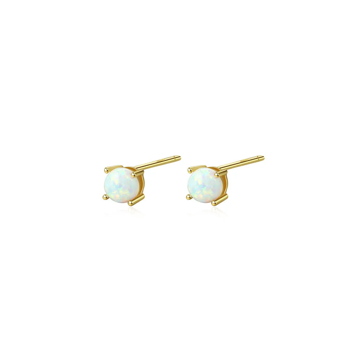 Peroz Callie - White/Blue Opal Stud Earrings