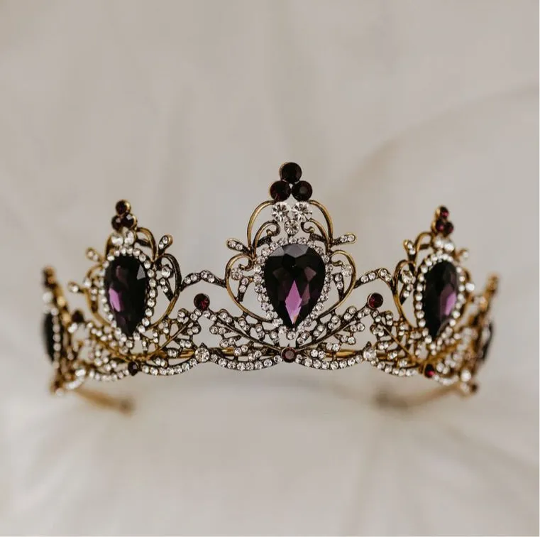 Phaedra's Tiara in Purple & Gold