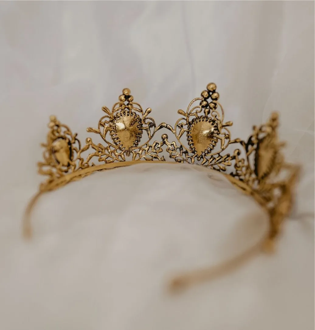 Phaedra's Tiara in Purple & Gold