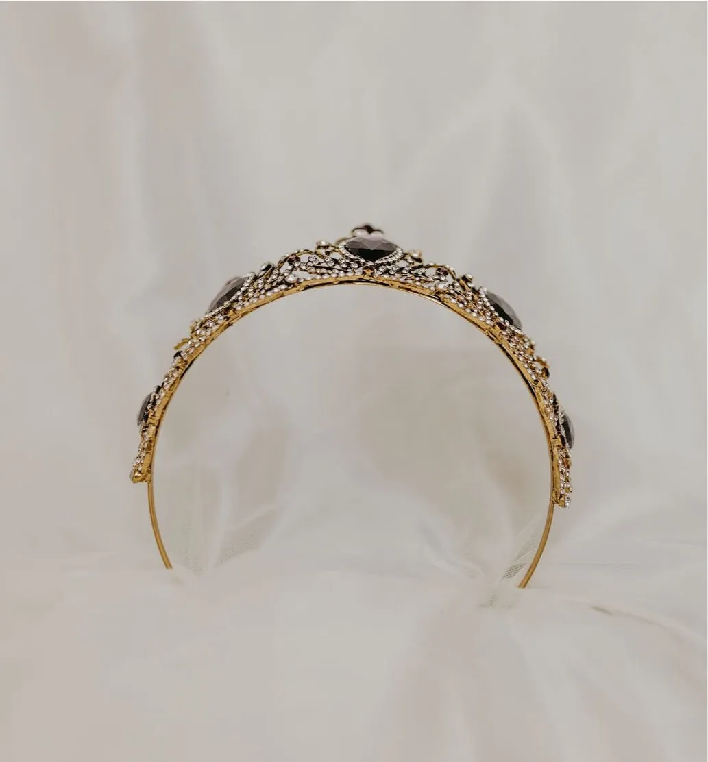 Phaedra's Tiara in Purple & Gold