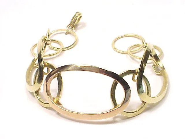 Pink Sapphire Award-Winning Oval Link Bracelet