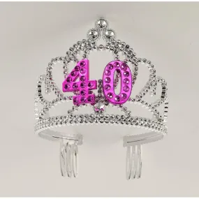Plastic Tiara - 40th Birthday