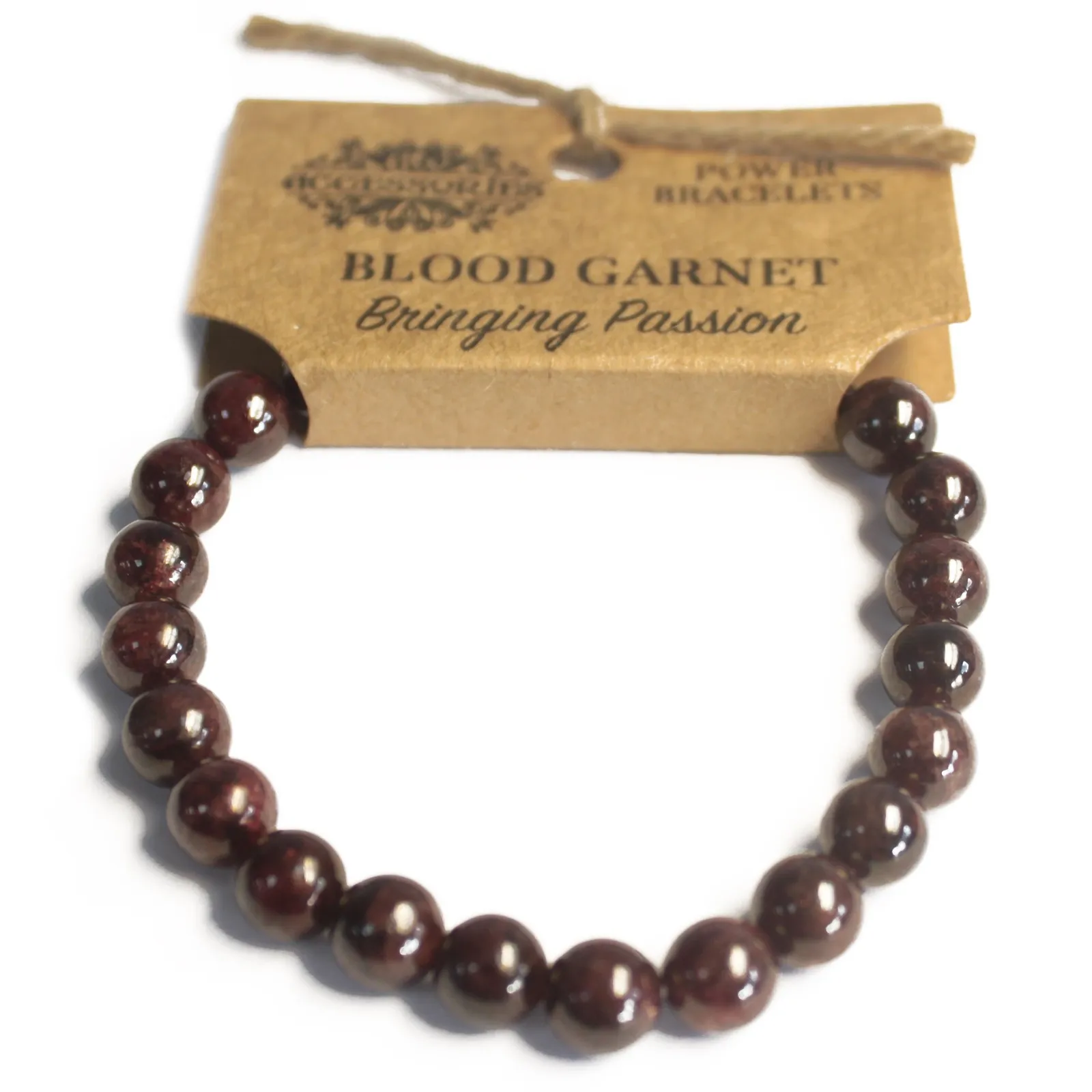 Power Bracelet - Blood Garnet | Elegant Gemstone Bracelet for Style & Energy