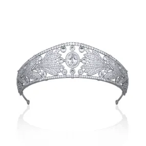 Princess of Nassau Replica Tiara,Crystal Bride Ocean Tiaras for Bride CH10406